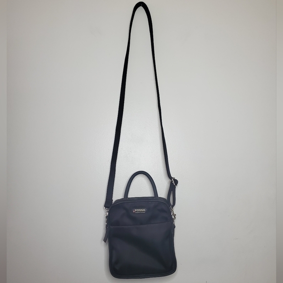 Fossil 2-in-1 Mini Bag Square Canvas Black - Picture 10 of 13